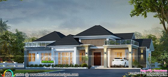 3131 sq-ft bungalow home design