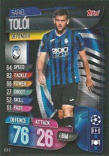 Topps Match Attax UEFA Champions League 2019-2020 (International Variant) Atalanta BC Set