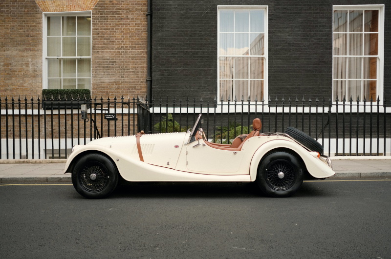 Morgan Plus 4 parked on street