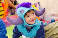 Sullivan Niño disfrazado de James P. "Sulley" Sullivan, personaje de Monster Inc. Jardín Maternal Corazpon de Melón, Roldán. Fotografía de Leticia Martiñena
