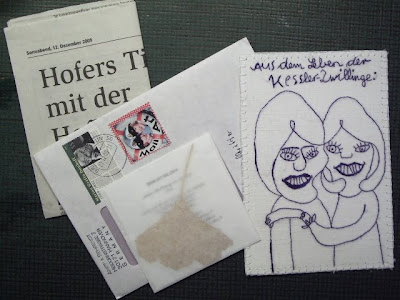 arriving mail art Aus dem Leben der Kessler Zwillinge from Angela Behrendt 