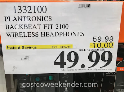 Deal for the Plantronics BackBeat Fit 2100 Wireless Headphones at Costco