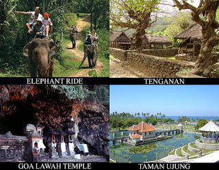 We convey arranged overnice combination of elephant ride action as well as sightseeing tour BaliTourismMap: ELEPHANT RIDE COMBINATION TOUR