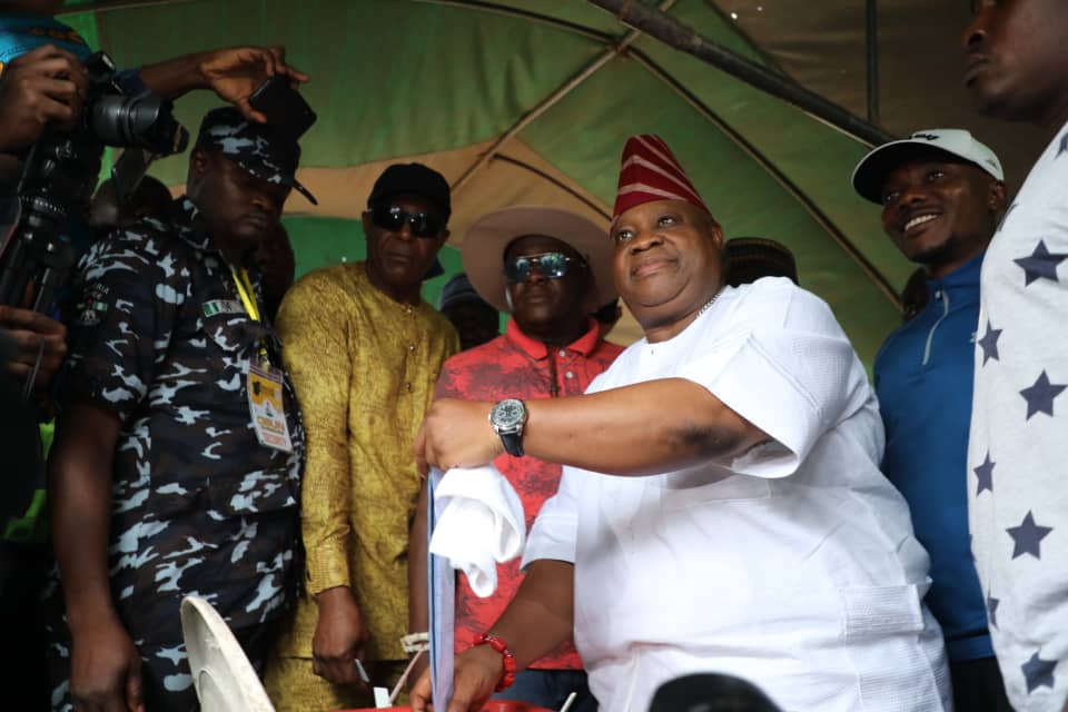VIDEO: #OsunDecides2022 INEC declares PDP’s Adeleke winner of Osun governorship election