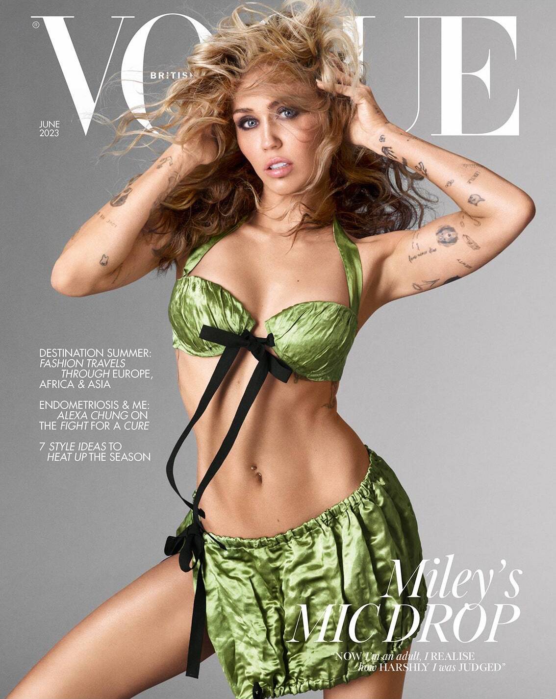 Miley Cyrus in Vogue UK June 2023 by Steven Meisel