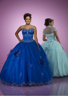Blue And Green Quinceanera Dresses 2011