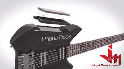 Gitar Elektrik Cerdas Pertama Di Dunia yang Terkoneksi dengan Iphone 6 Plus