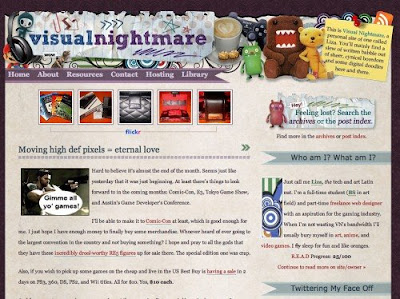 Visual Nightmare Website