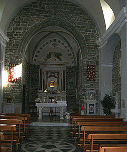 Inside the Church of Madonna della Salute.