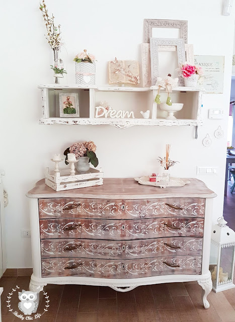 prima e dopo con Decora Facile chalk paint, shabby chic