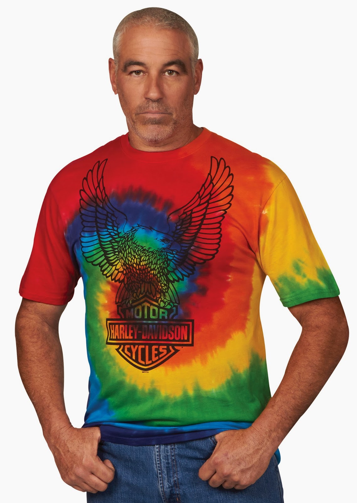 http://www.adventureharley.com/harley-davidson-t-shirt-multi-color-spiral-design