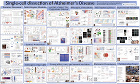 Poster by Manolis Kellis on ALzheimers that contains a very large amount of data