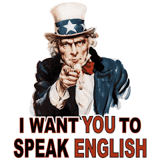 I want you to speak English