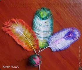  Feathers of threads