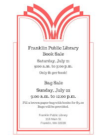 Franklin Public Library Book Sale - July 21-22