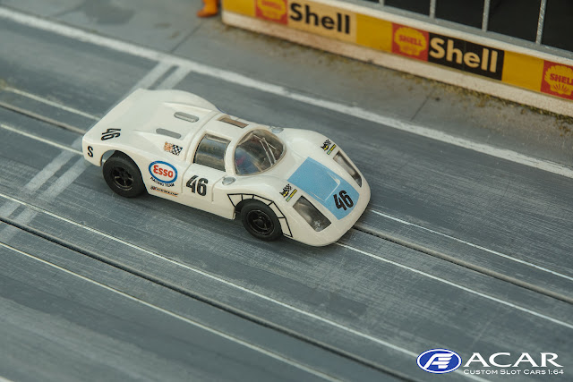 Slotcar Porsche 910 24h Le Mans 1970 Christian Poirot #46