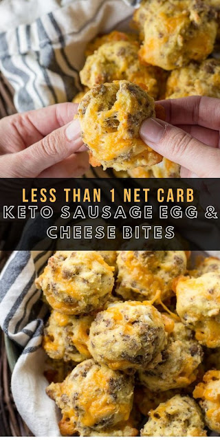 Sausage Egg and Cheese Bites |Keto|Low Carb