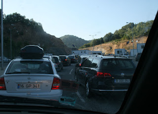 Queuing at the Greek border