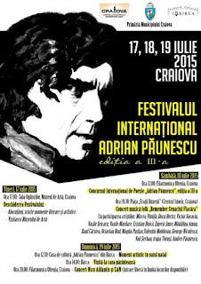 Festivalul Internaţional „Adrian Păunescu”, ediţia a-III-a (Craiova, 17, 18, 19 iulie 2015)