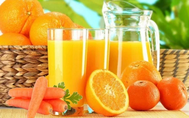 صورة لعصير عصير البرتقال والجزر