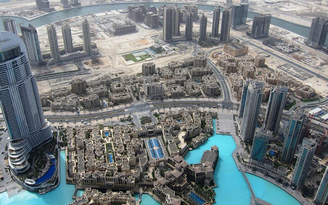 Dubai, Burj Khalifa, view from