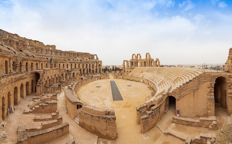 El Jem Amphitheater beautiful places to visit in Tunisia