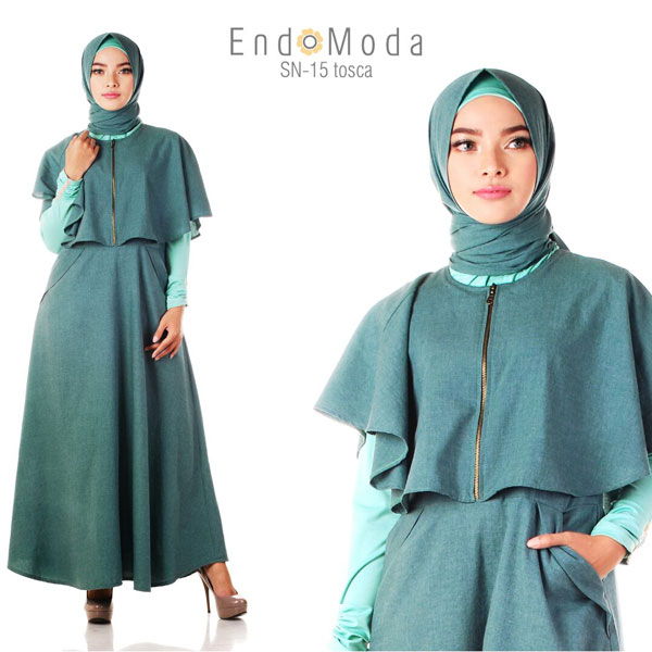 KOLEKSI GAMIS DRESS SET PASMINA ENDOMODA