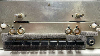 McIntosh MA 6100_Foam strips around pushbutton switches_new foam