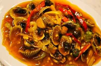 RESEP CARA MENGOLAH KERANG BUMBU KHAS SAUS PADANG GURIH 