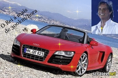 Roberto Carlos a 300 Km por hora em seu Audi R8 Spyder