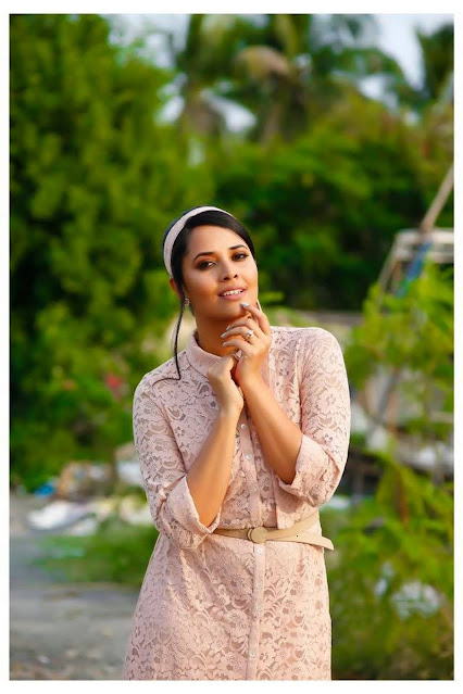 Anasuya Bharadwaj mesmerizing in her latest photoshoot still, showcasing Telugu grace and timeless beauty