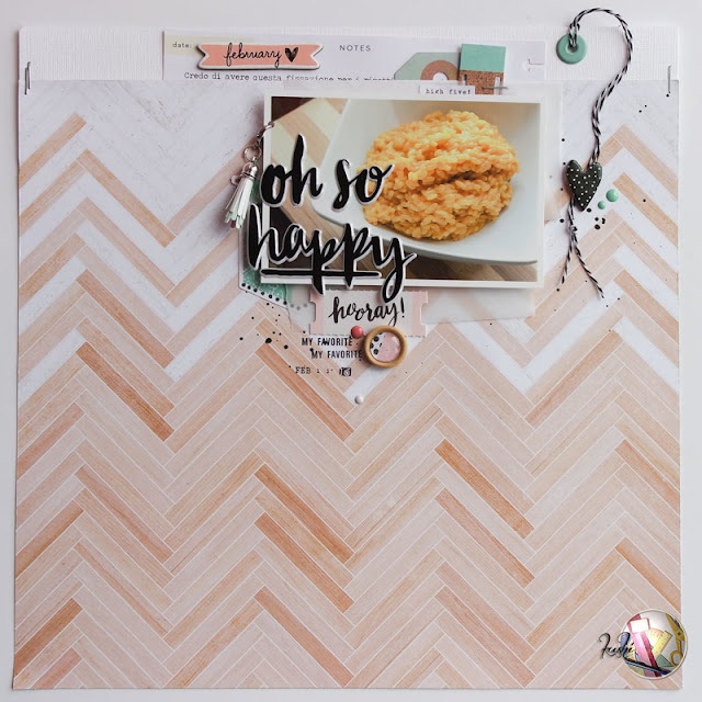 scrapbook layout oh so happy by kushi per Scrappiamo Insieme