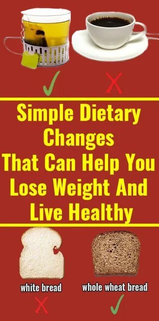 4 Simple Dietary Changes That Can Help You Lose Weight And Live Healthy