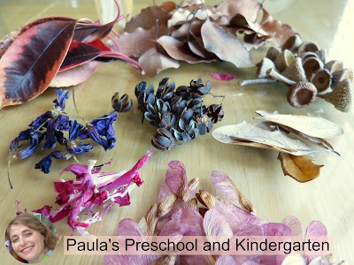 These natural materials are beautiful and free, and just right for teaching math concepts too! I love the Earth Day tie in, and that anyone can do this with whatever natural treasures they can find.