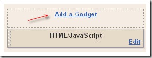add a gadget