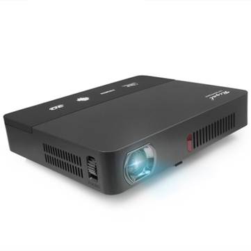 Rigal Projector RD601 10000mAh Android WIFI LED MINI DLP HD Projector 3D Beamer 3350 ANSI Lumens - Black 