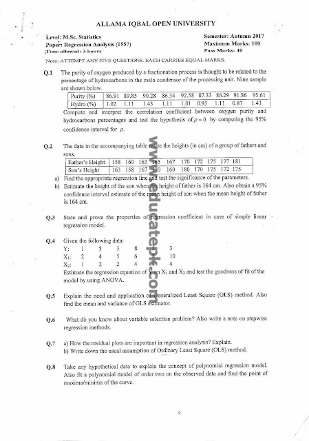 aiou-old-papers-msc-statistics-1557