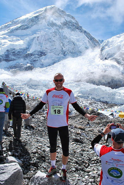 Ready to  start in Tenzing Hillary Everest Marathon