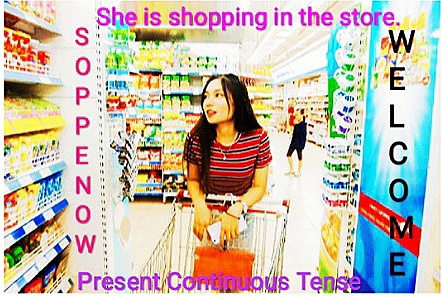 The present continuous tense is also used