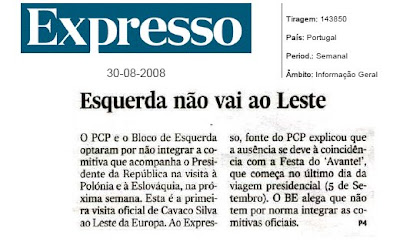 Esquerda não vai ao Leste