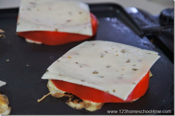 top with cheese