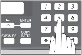 sharp copiadora teclado