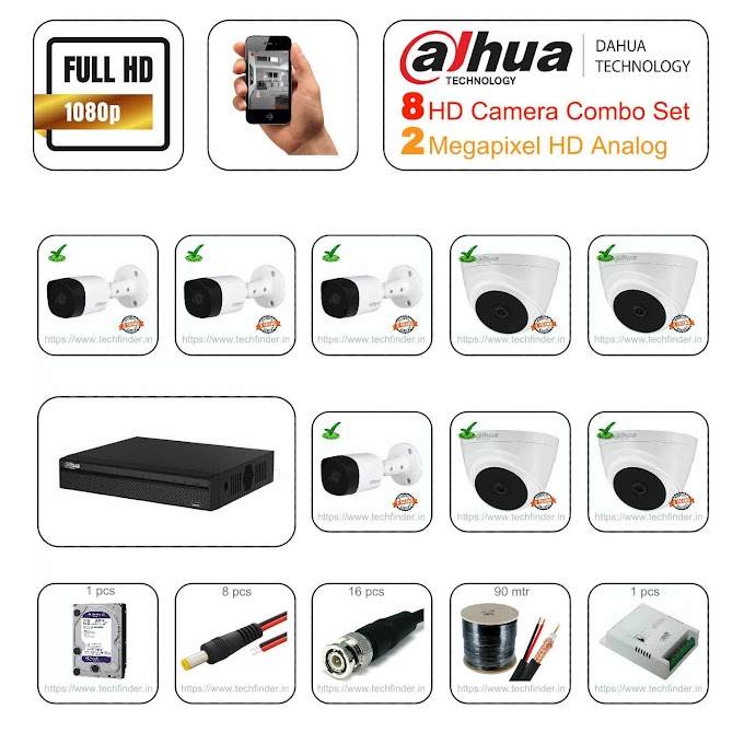 LẮP COMBO BỘ 8 CAMERA DAHUA HDCVI