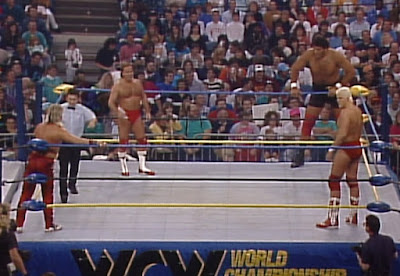 WCW Starrcade 1991 - Larry Zybysko & El Gigante vs. Richard Morton & Dustin Rhodes