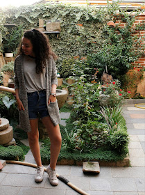 SHORTS + CARDIGAN OUTFIT Falling for A blog