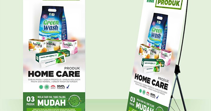 X Banner Produk HOME CARE  HNI HPAI Support System