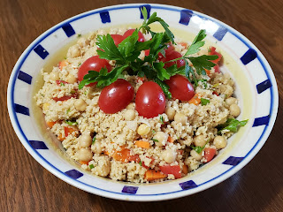 Couscous salad in a bowl