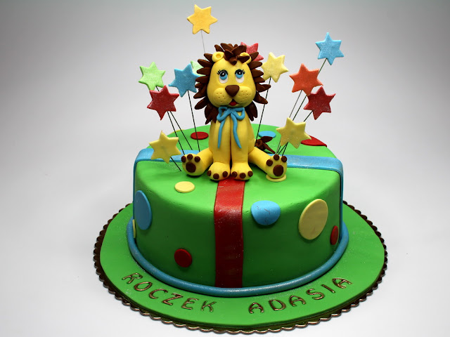 Children Birthday Cake with Lion , Chelsea London