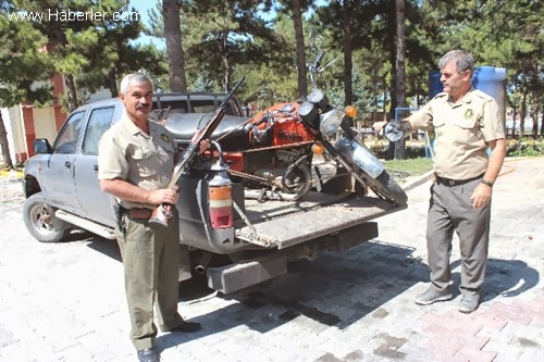 Beyşehir'de Motosikletle Projektörlü Far Avına Suçüstü