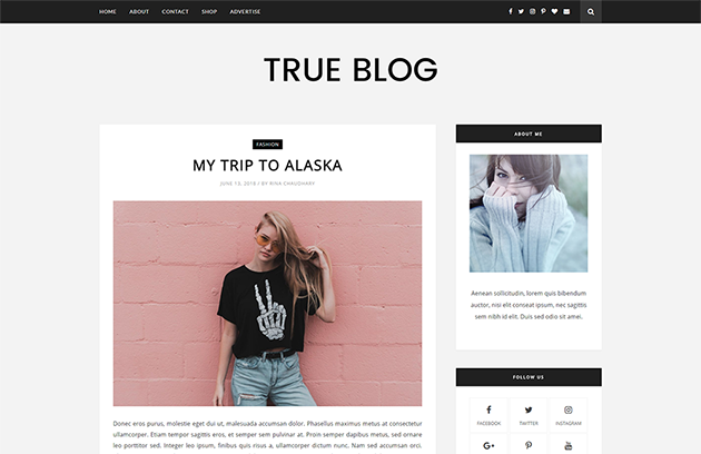 Personal Blog blogger template